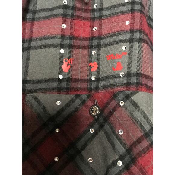 End. X Off-White "Till The End" Flannel Shirt XS - Picture 7 of 11